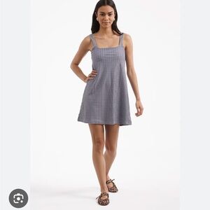 Smith and Quinn Navy Checkered Mini Dress